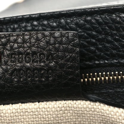 Gucci Pebbled Calfskin Medium Soho Flap Crossbody Black 7 of 9