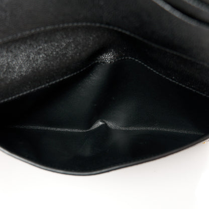 Saint Laurent Grain De Poudre Monogram Uptown Wallet Black 6 of 11