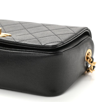 Chanel Caviar Quilted Small Fashion Therapy Flap Bag Black 10 of 11