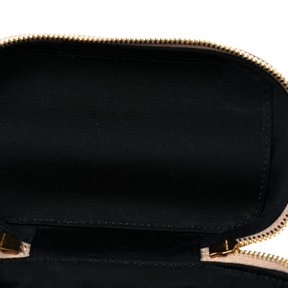 Saint Laurent Grain de Poudre Quilted 80's Vanity Bag Dark Beige 10 of 10