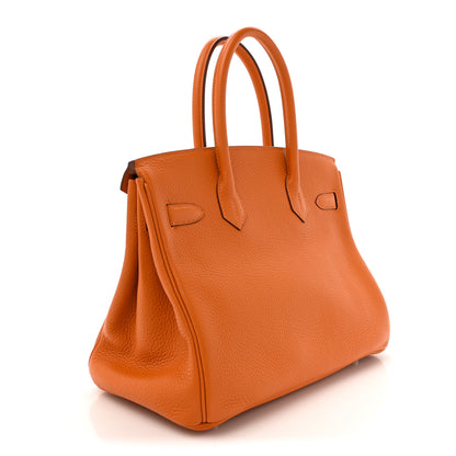 Hermes Togo BIRKIN 30 Orange 3 of 11