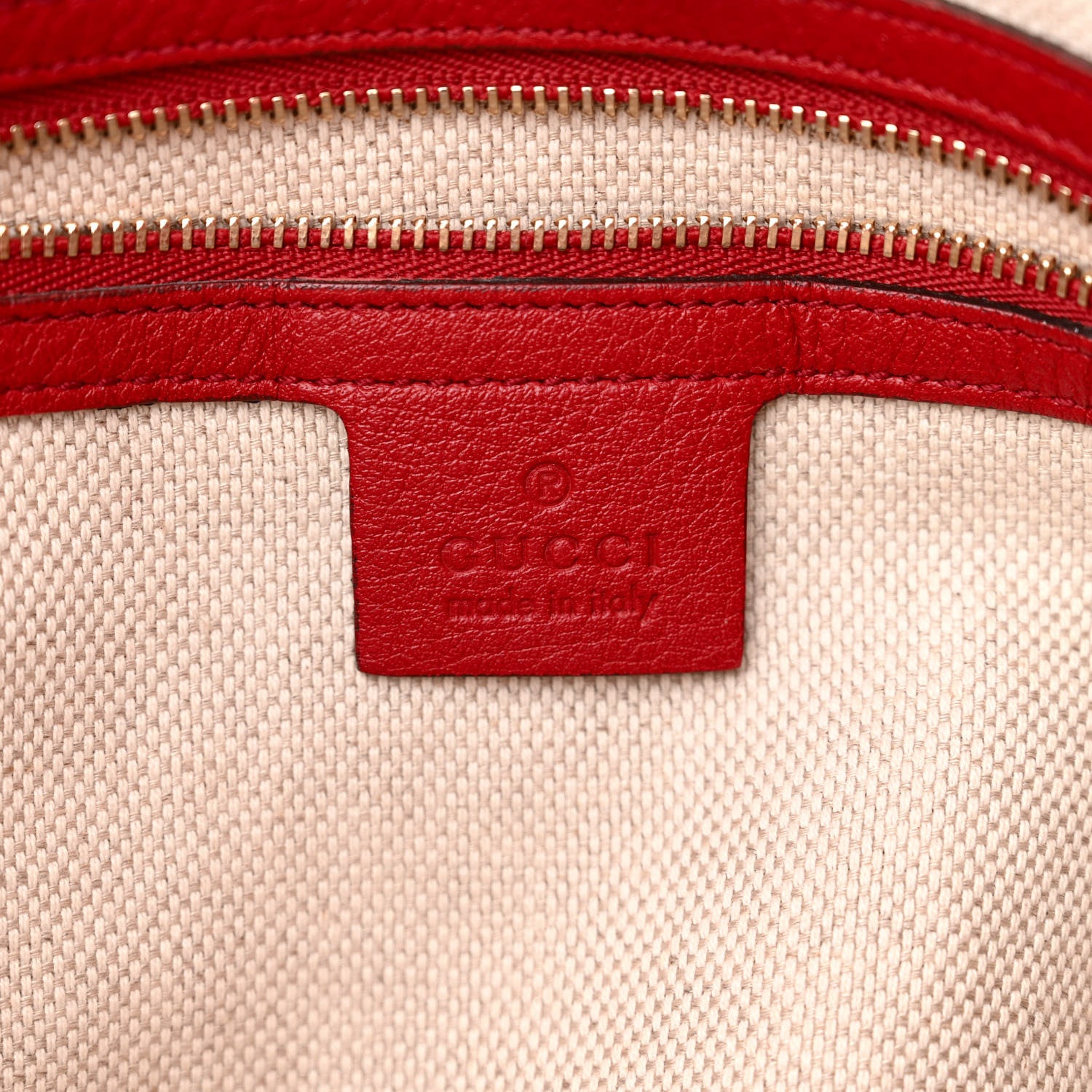 Gucci Pebbled Calfskin Medium Soho Chain Shoulder Bag Tabasco Red 6 of 12