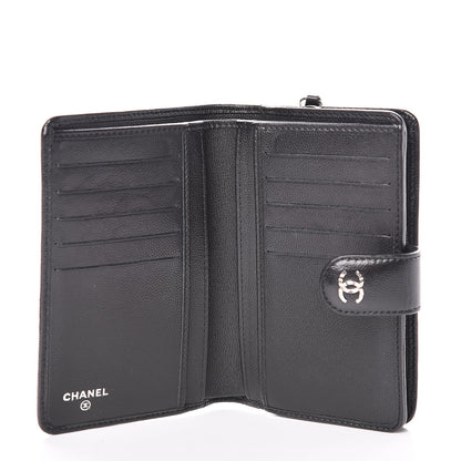 Chanel Caviar Sevruga Large Zip Pocket Wallet Black 5 of 14