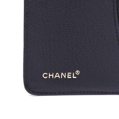 Chanel Goatskin Small Ring Agenda Planner Black 9 of 10
