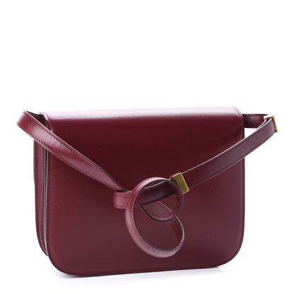 Celine Box Calfskin Medium Classic Box Flap Bag Burgundy 3 of 12
