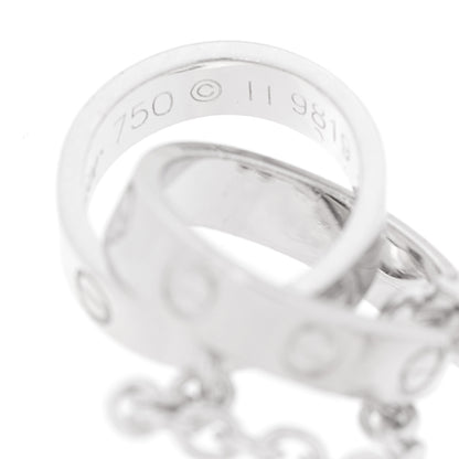 Cartier 18K White Gold Interlocking LOVE Bracelet 6 of 6
