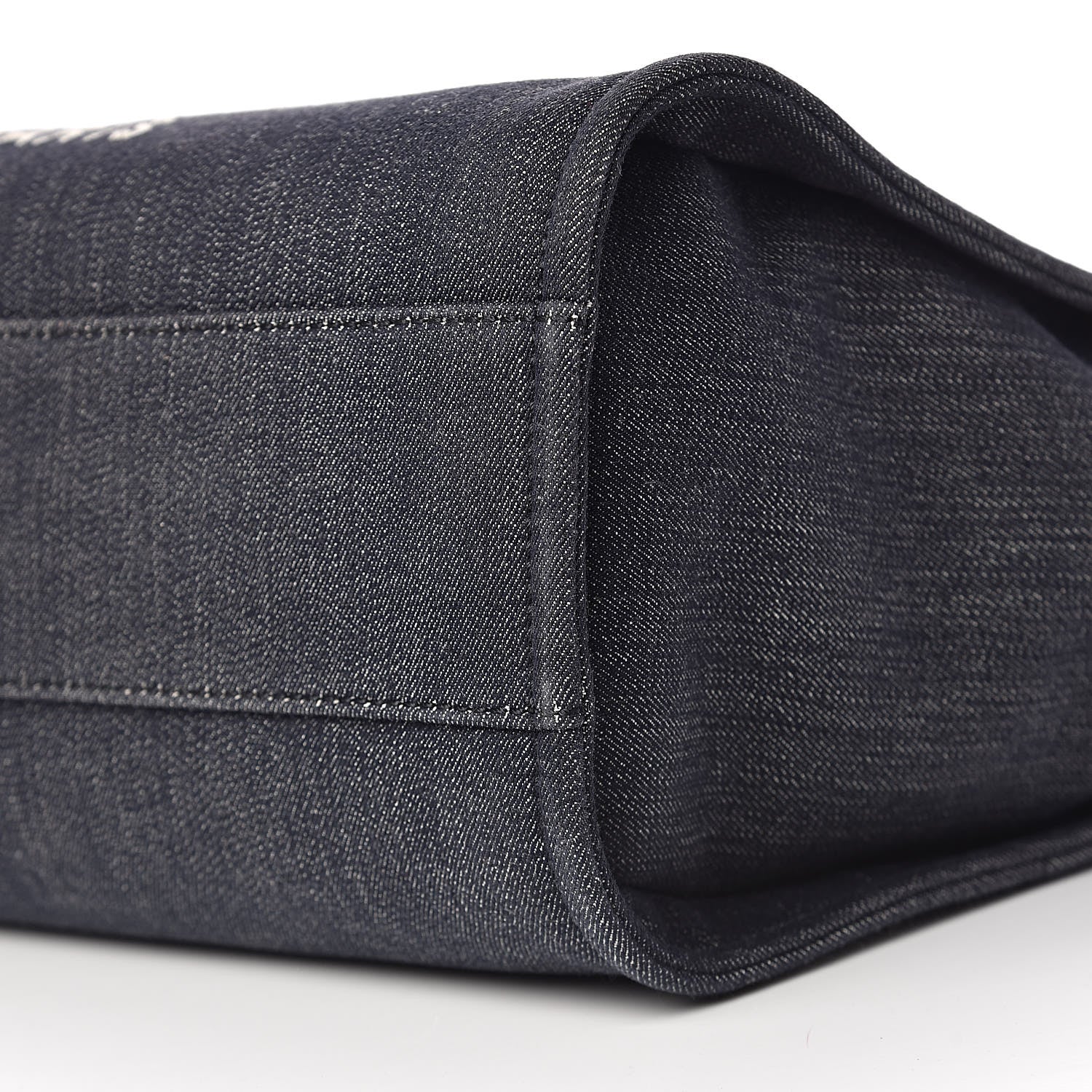 Chanel Denim Small Deauville Tote Dark Blue 6 of 10