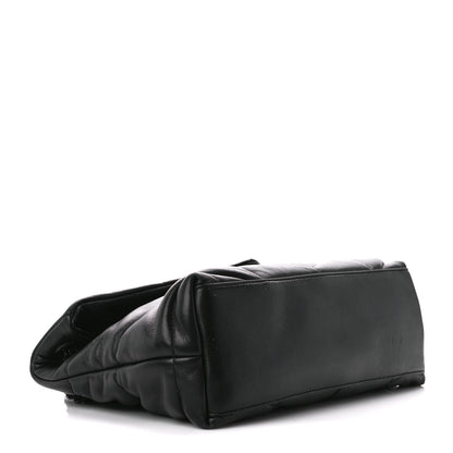 Saint Laurent Lambskin Quilted Monogram Monochrome Small Loulou Puffer Chain Satchel Black 4 of 11