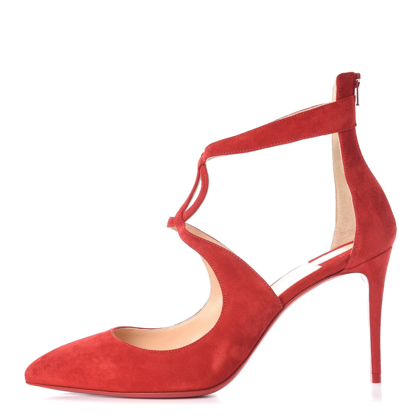 Veau Velours Rosas 85 Pumps 39 Loubi