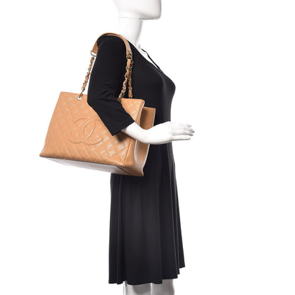 Chanel Caviar Quilted Grand Shopping Tote GST Beige 2 of 20