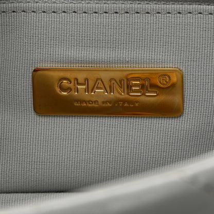 Chanel Lambskin Quilted Medium Chanel 19 Flap Light Blue 6 of 10