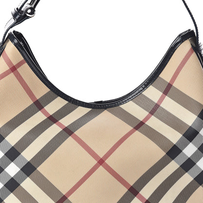 Burberry Supernova Check Medium Barton Hobo Black 7 of 9
