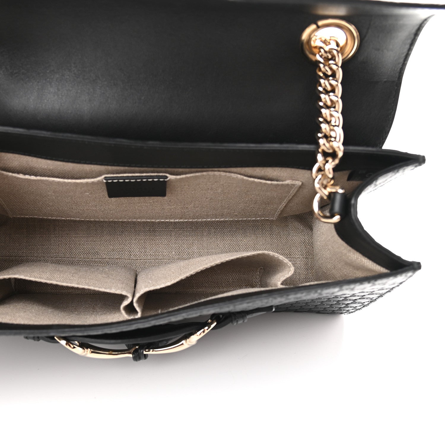 Gucci Microguccissima Medium Emily Chain Shoulder Bag Black 5 of 9