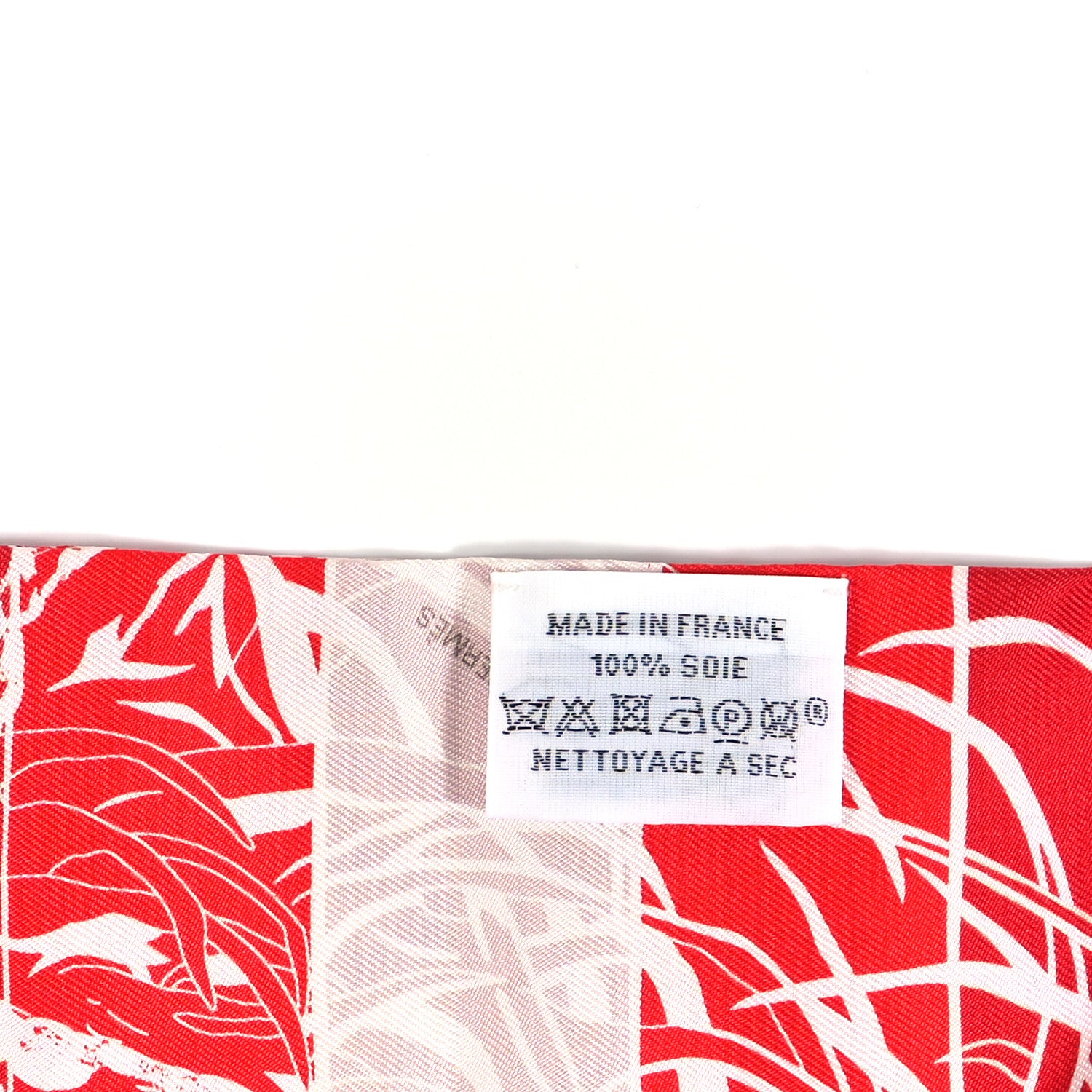 Hermes Silk Jungle Love Rainbow Twilly Rouge Bordeaux White 3 of 4