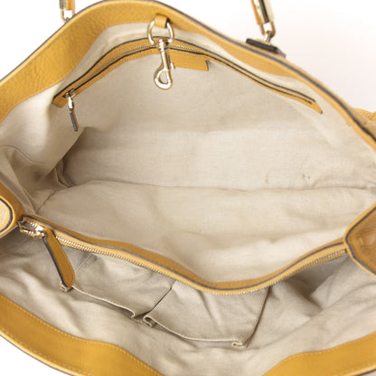 Gucci Pebbled Calfskin Medium Bella Tote Bumblebee 4 of 11