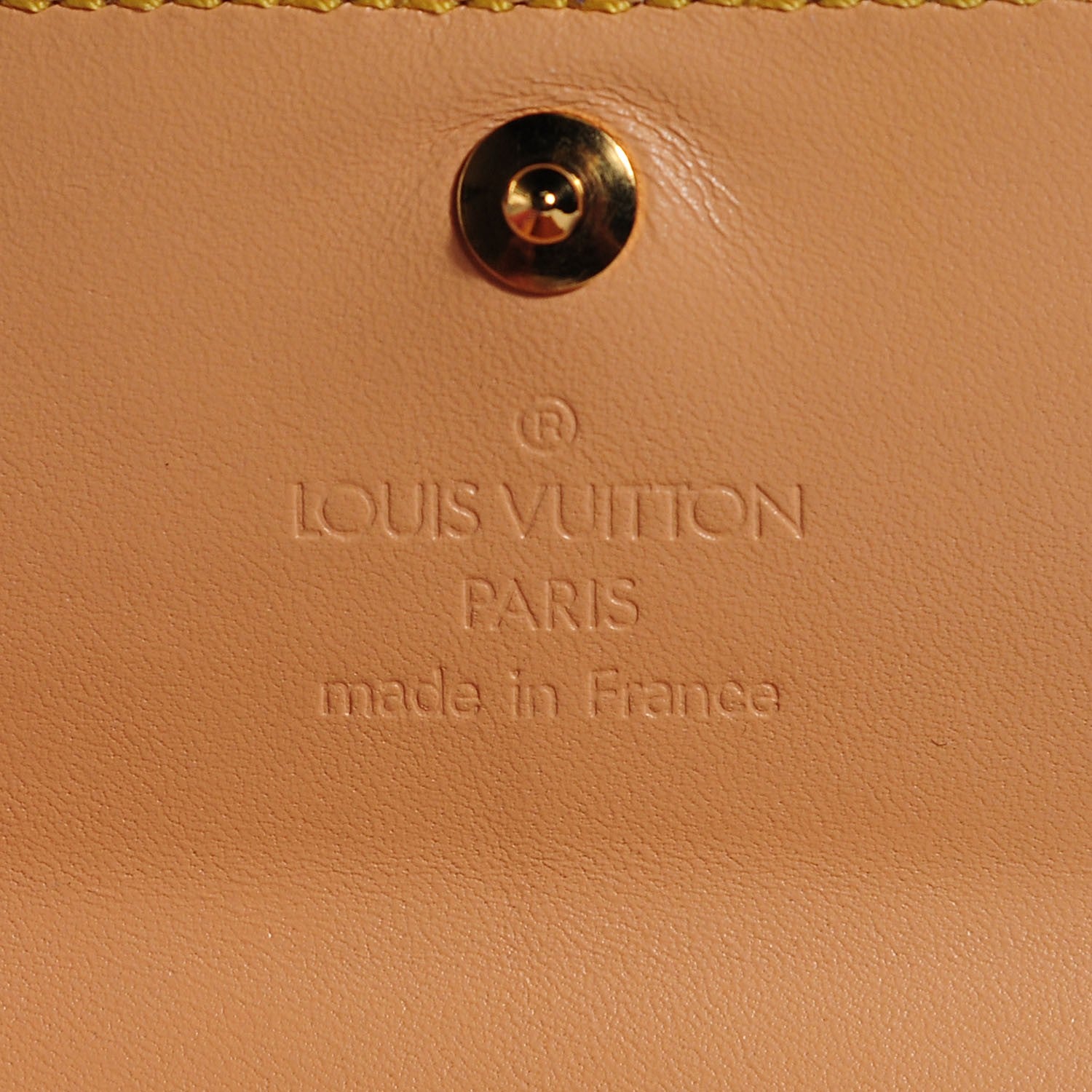 Louis Vuitton Monogram Cherry Blossom Porte-Monnaie Plat Coin Purse Brown 7 of 8