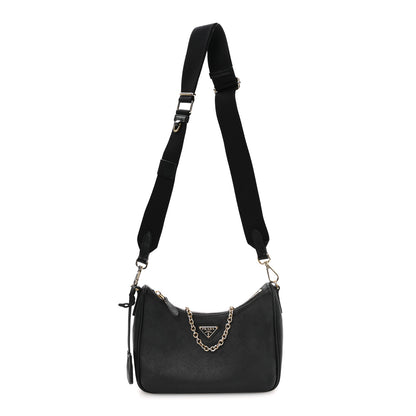 Prada Saffiano Lux Re-Edition 2005 Shoulder Bag Black 1 of 14