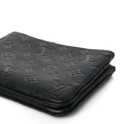 Louis Vuitton Empreinte Double Zip Pochette Black 10 of 10