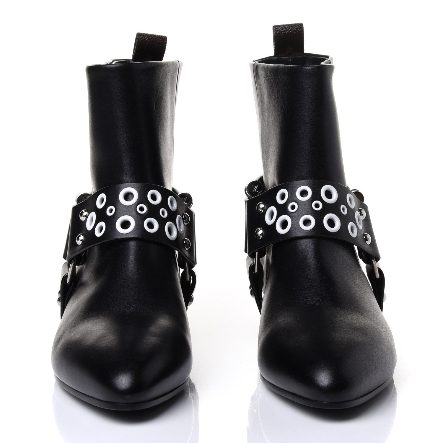 Louis Vuitton Calfskin Rhapsody Ankle Boots 39 Black 2 of 4