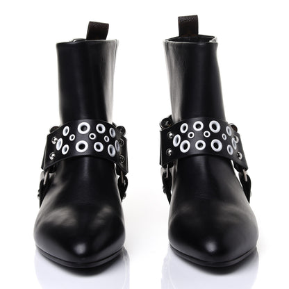 Louis Vuitton Calfskin Rhapsody Ankle Boots 39 Black 2 of 4