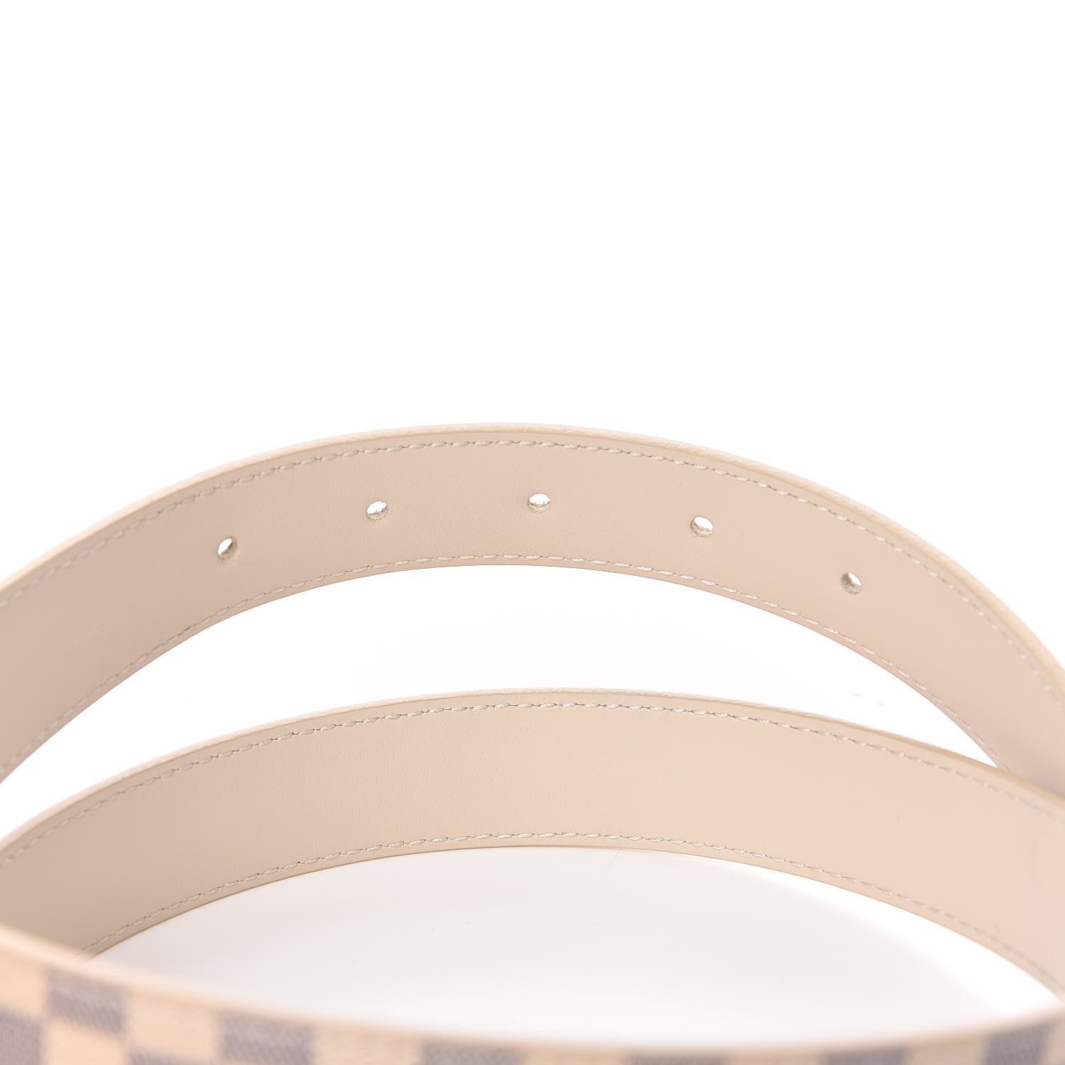 Louis Vuitton Mini Damier Azur 25mm LV Initiales Belt 80 32 5 of 7