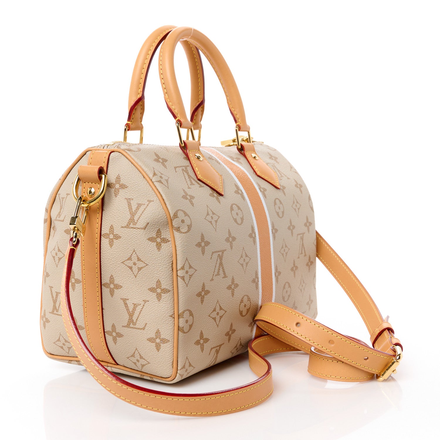 Louis Vuitton Monopaname Speedy Bandouliere 25 Beige Ocher 3 of 11