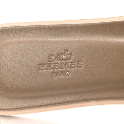 Hermes Epsom Oran Sandals 40 Etoupe 7 of 11