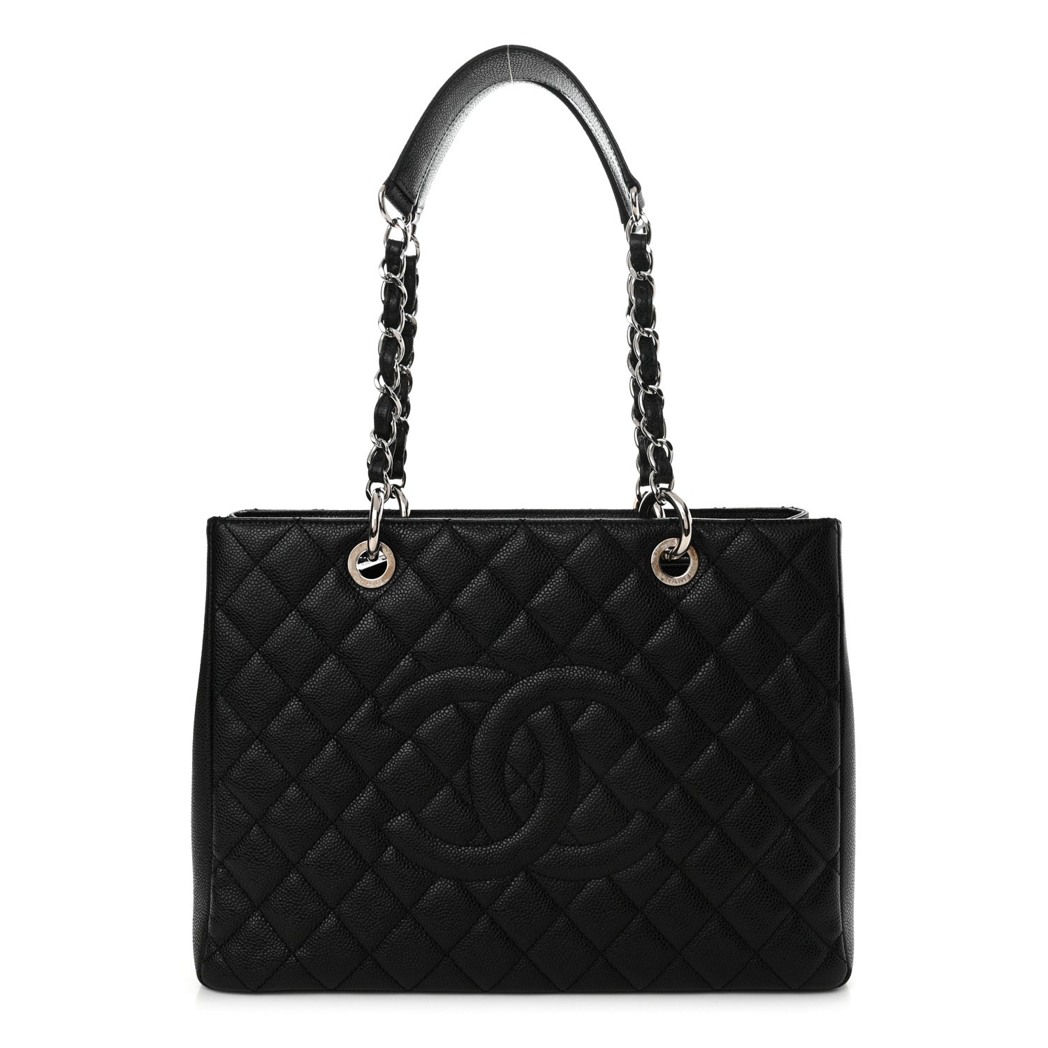 Chanel Caviar Quilted Grand Shopping Tote GST Black 1 of 15