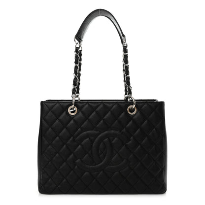 Chanel Caviar Quilted Grand Shopping Tote GST Black 1 of 15