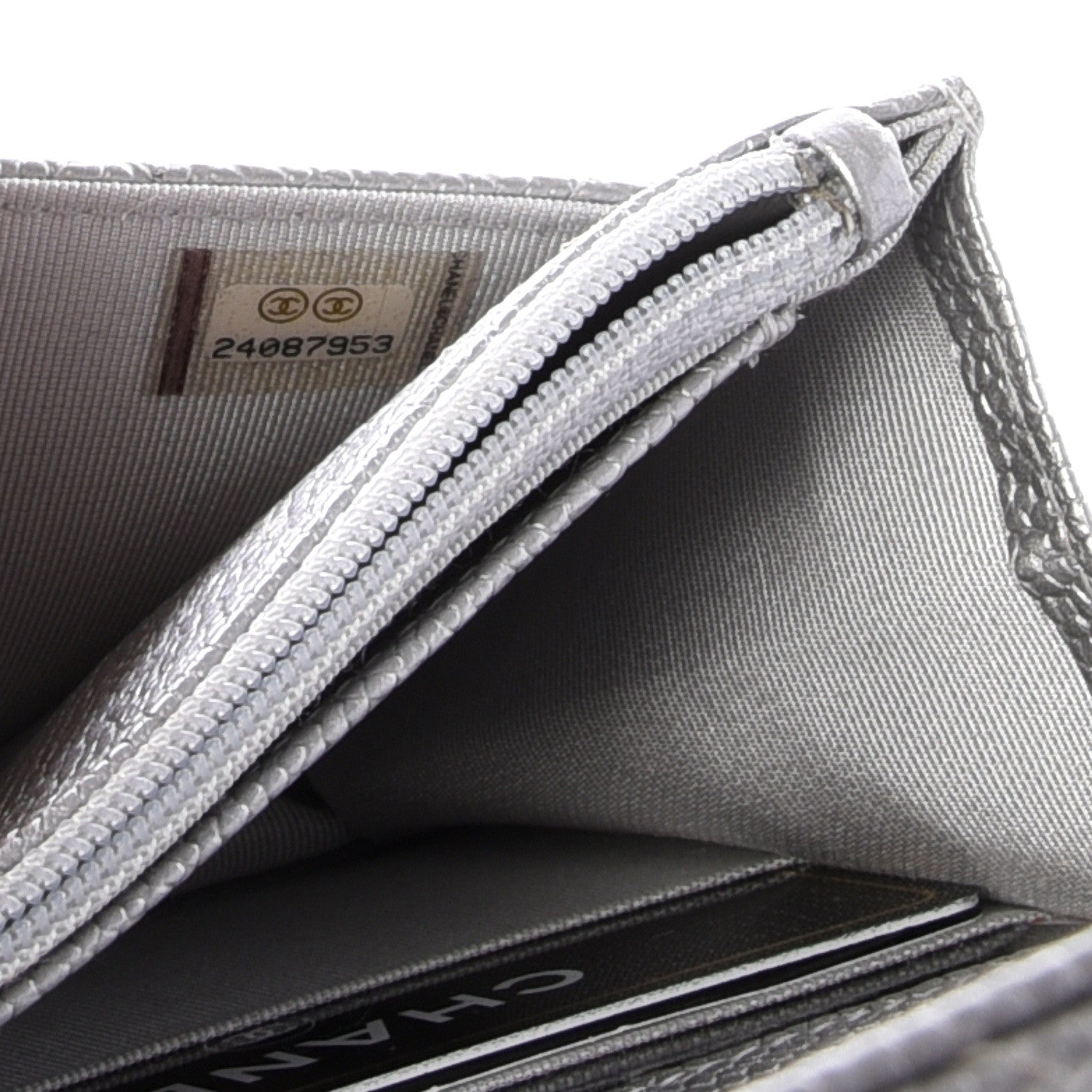 Chanel Metallic Caviar Quilted Wallet on Chain WOC 8 of 9