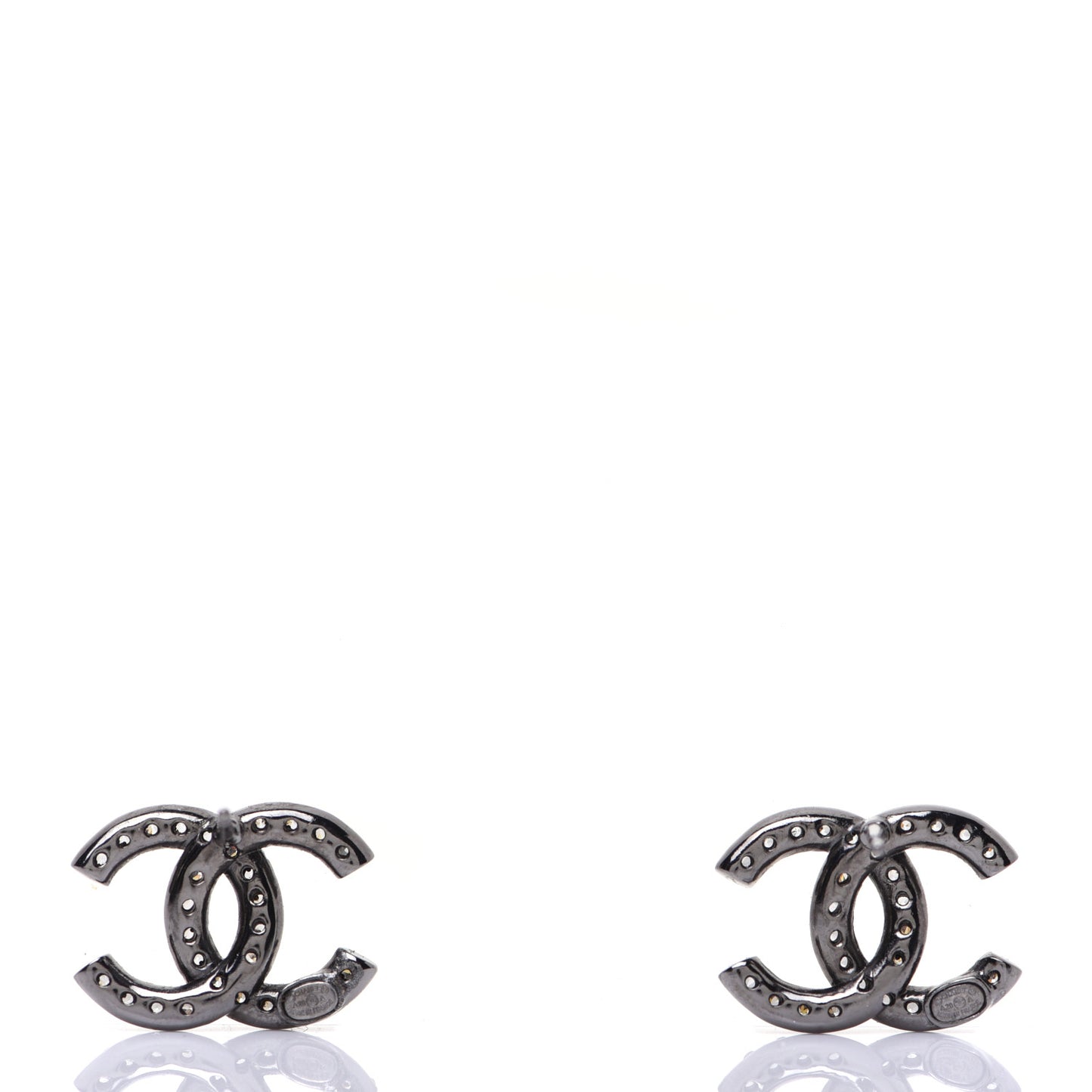 Ruthenium Crystal CC Earrings