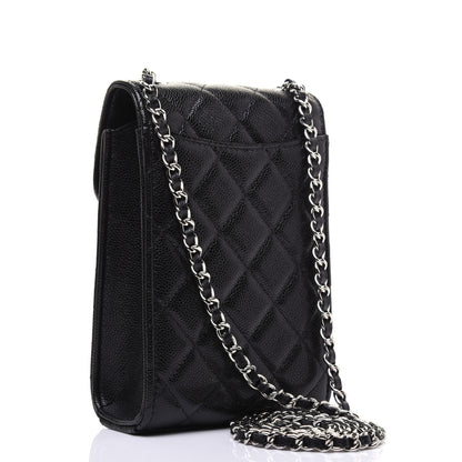 Chanel Caviar Quilted Classic Phone Holder Black 3 of 14