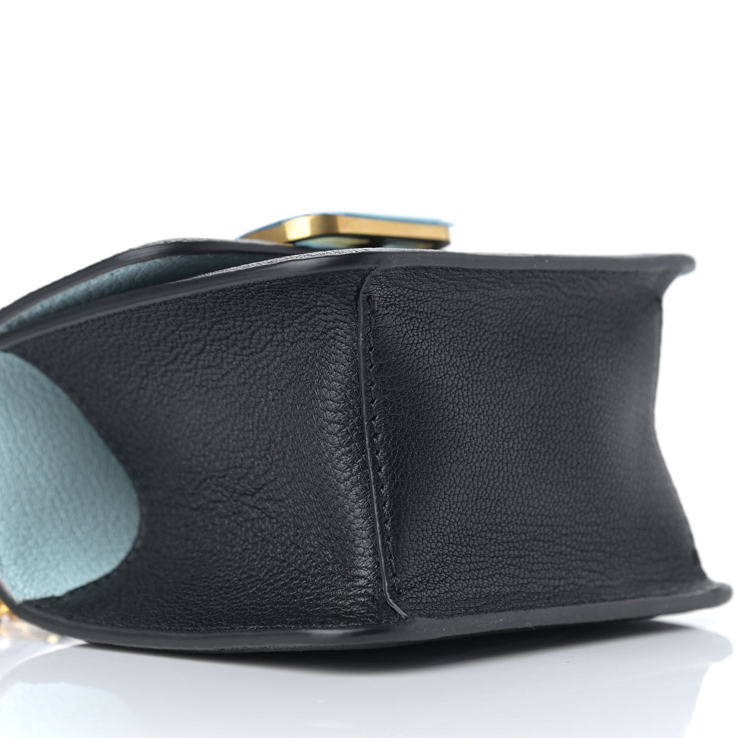 Pebbled Calfskin Micro VSling Shoulder Bag Black
