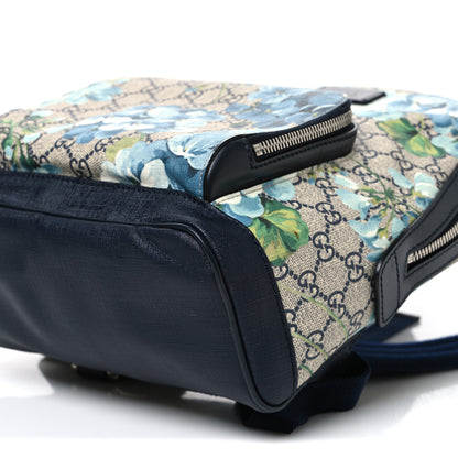 Gucci GG Supreme Monogram Blooms Small Day Backpack Blue 10 of 10