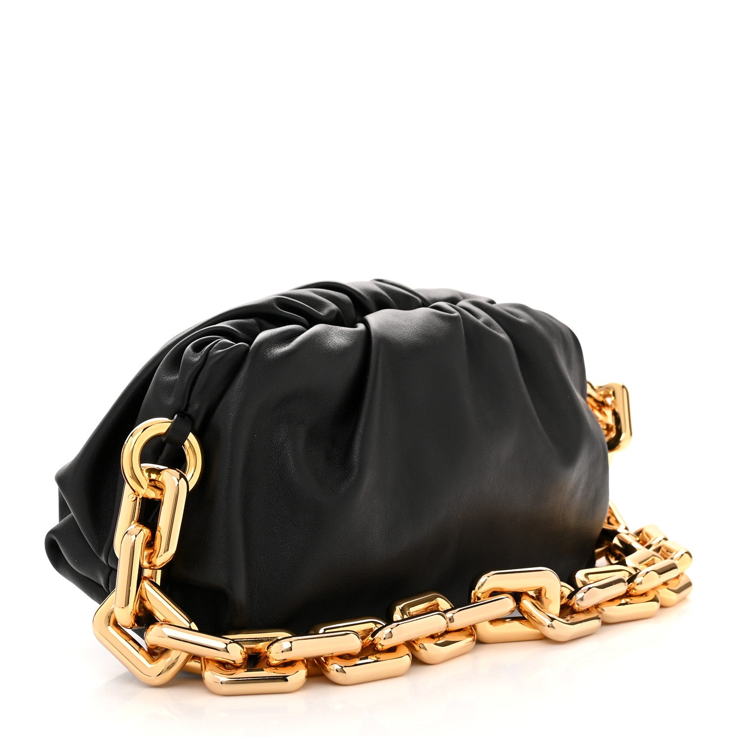 Bottega Veneta Calfskin The Pouch Chain Black 3 of 10