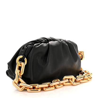 Bottega Veneta Calfskin The Pouch Chain Black 3 of 10