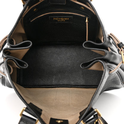 Saint Laurent Textured Calfskin Y Bag Black 5 of 16