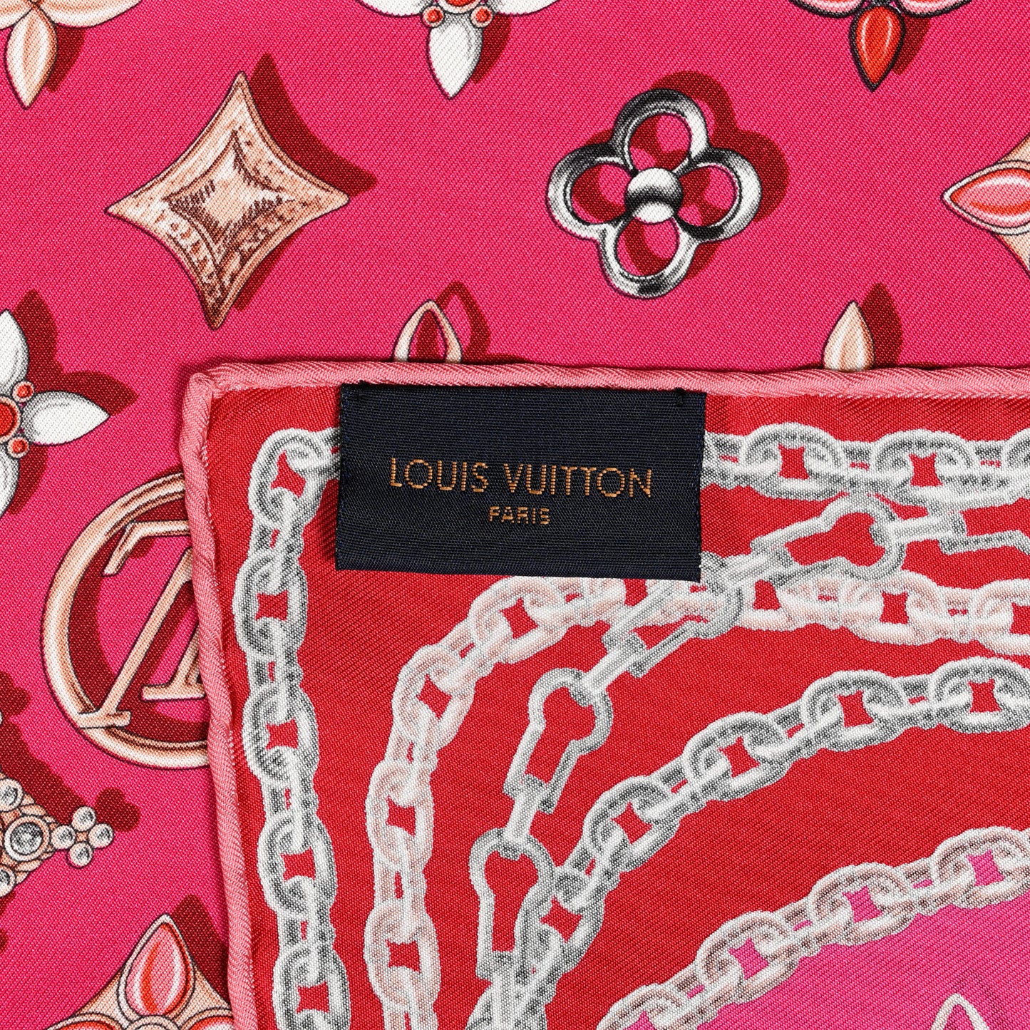 Silk Your Highness Square Scarf Fuchsia