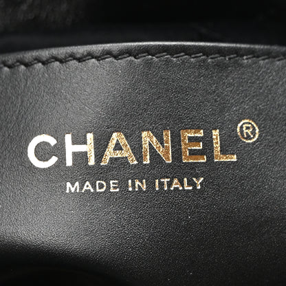 Chanel Shiny Crumpled Calfskin Quilted Pearl Mini Chanel 22 Black 6 of 10