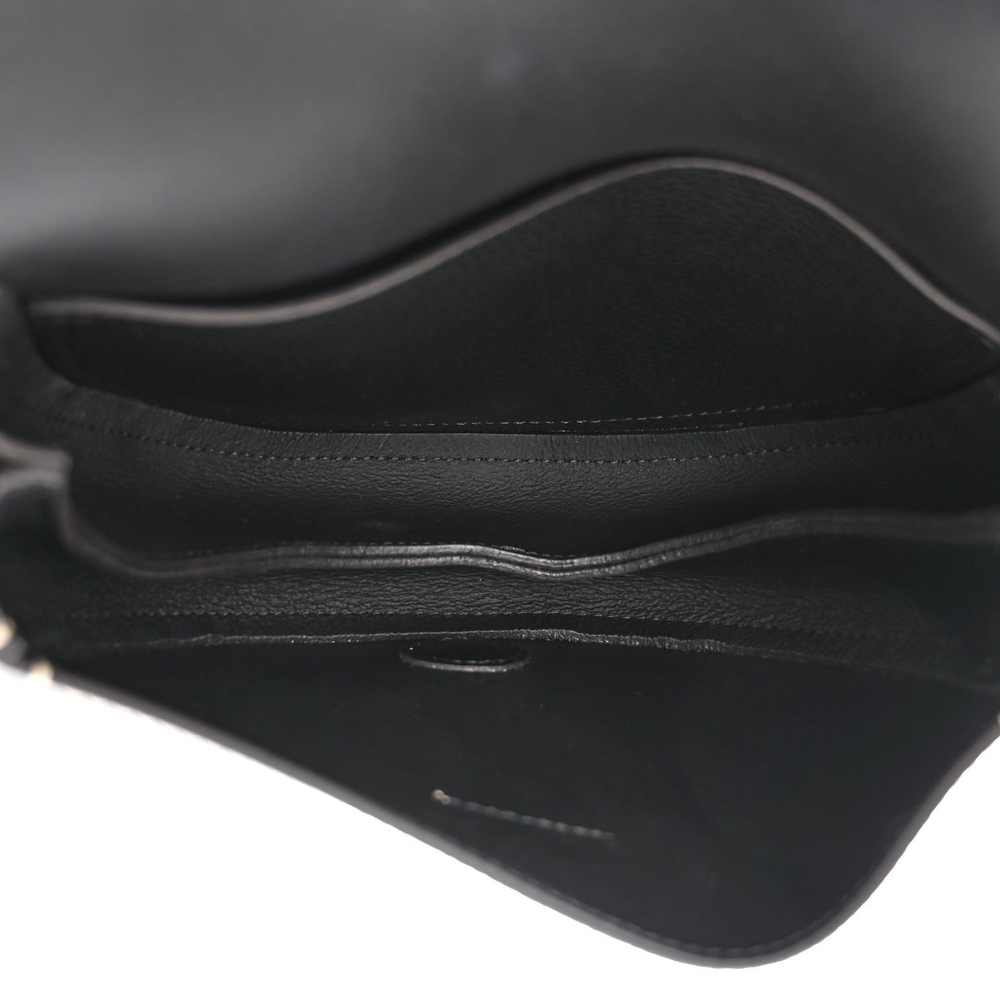 Grained Calfskin Small Darryl Saddle Crossbody Bag Black