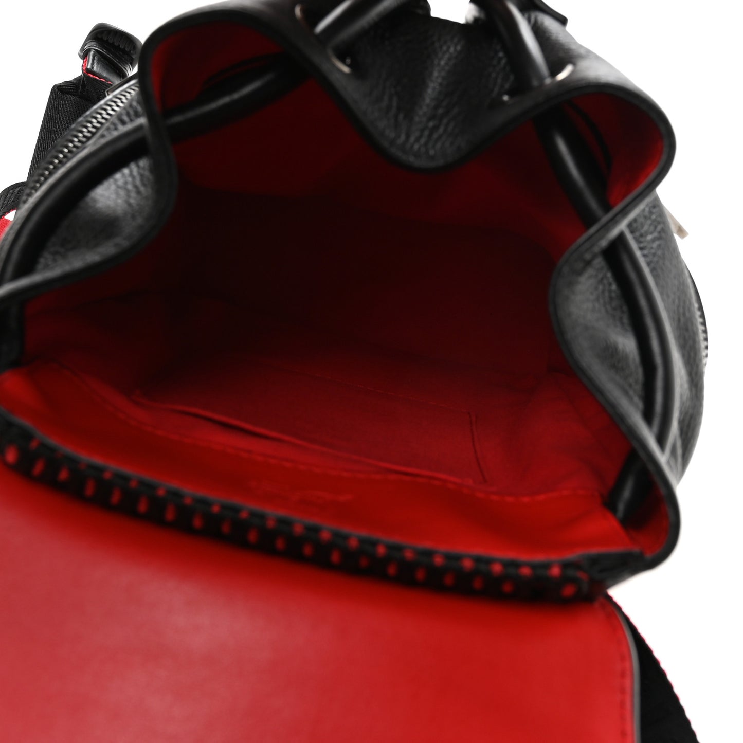 Calfskin Spiked Small Explorafunk Backpack Black