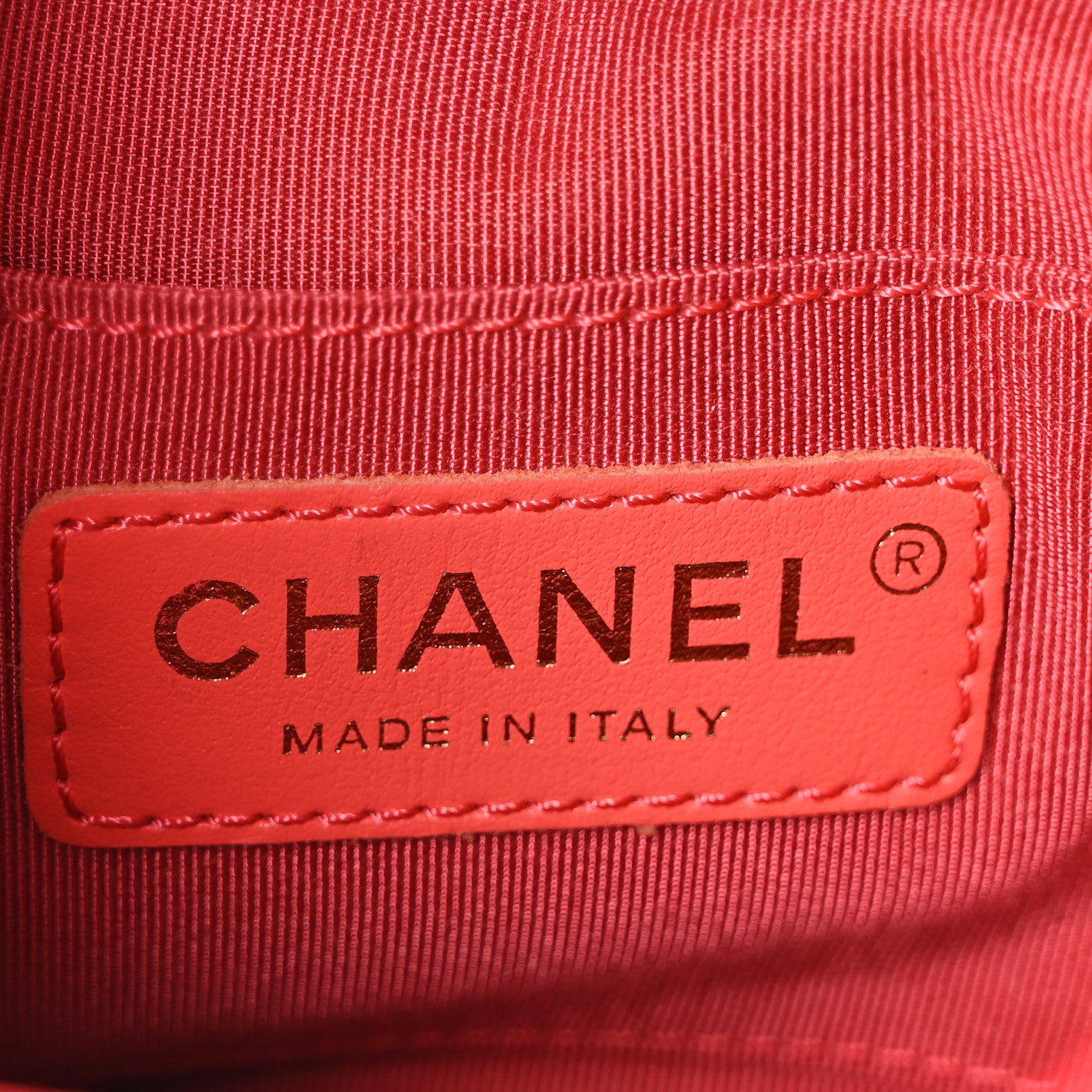 Chanel Lambskin Quilted Small Circular Handle Bag Brilliant Rouge 6 of 10