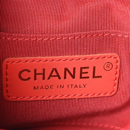 Chanel Lambskin Quilted Small Circular Handle Bag Brilliant Rouge 6 of 10