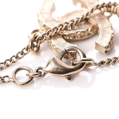 Chanel Enamel Pearl CC Baroque Pendant Necklace Black Gold 4 of 5