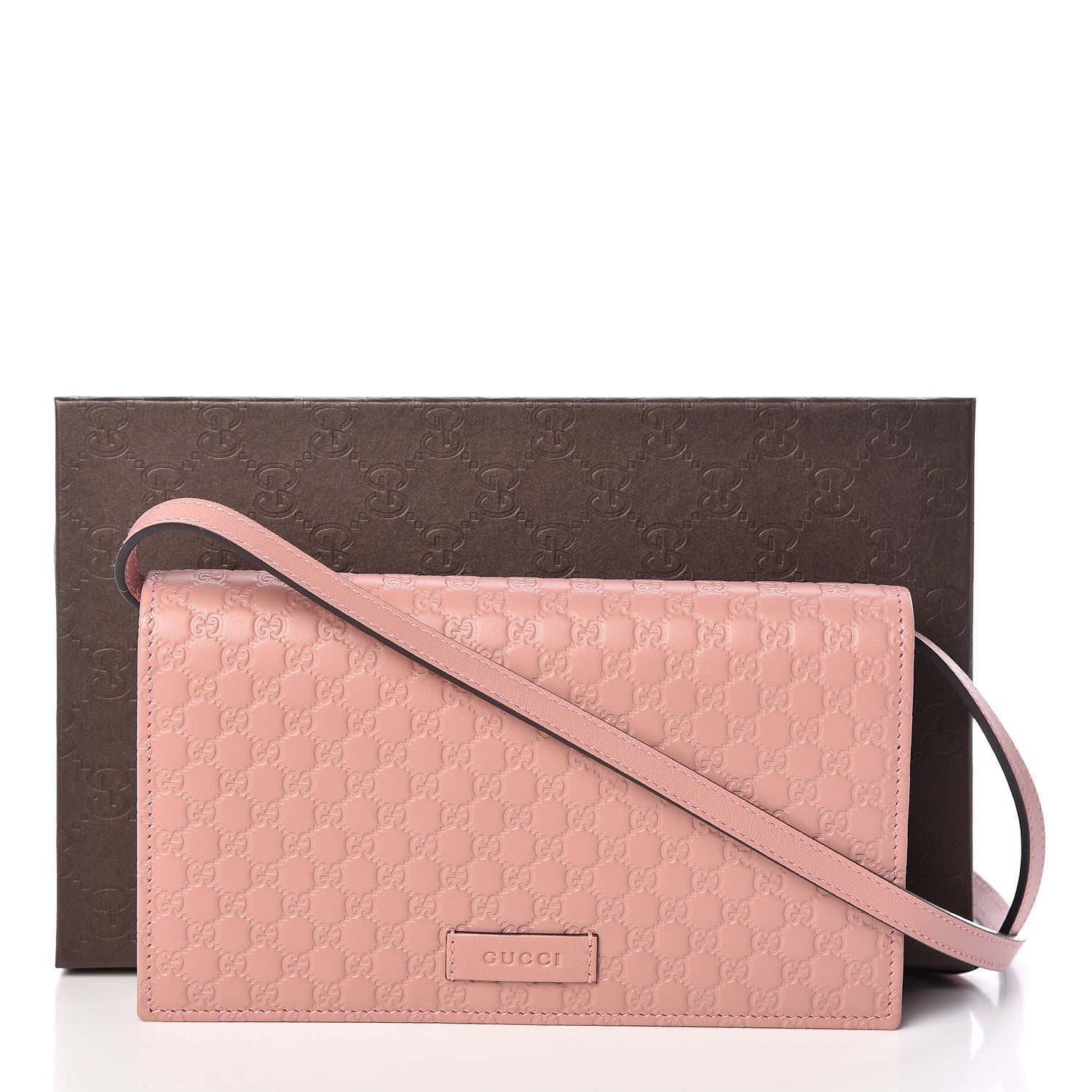 Gucci Microguccissima Crossbody Wallet Soft Pink 9 of 9