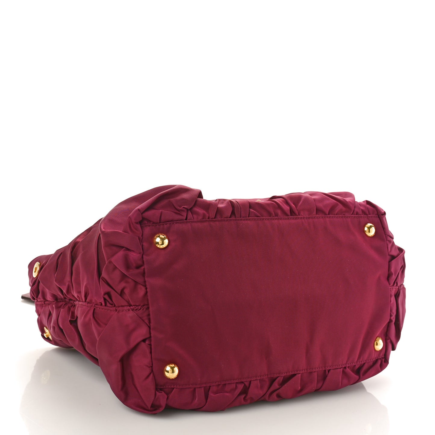 Tessuto Nylon Origami Pleated Tote Barolo