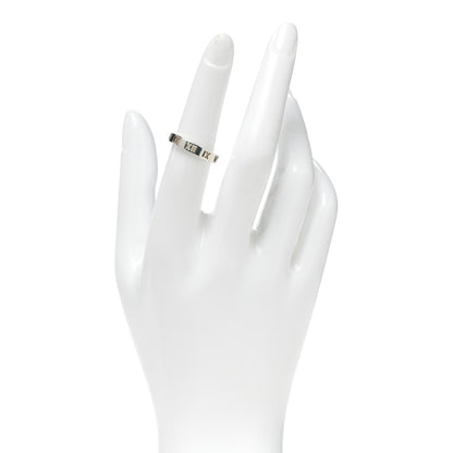 Tiffany Sterling Silver Narrow Atlas Pierced Ring 53 6.25 2 of 5