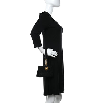Chanel Lambskin Quilted Evening By The Sea Clutch Black 2 of 10