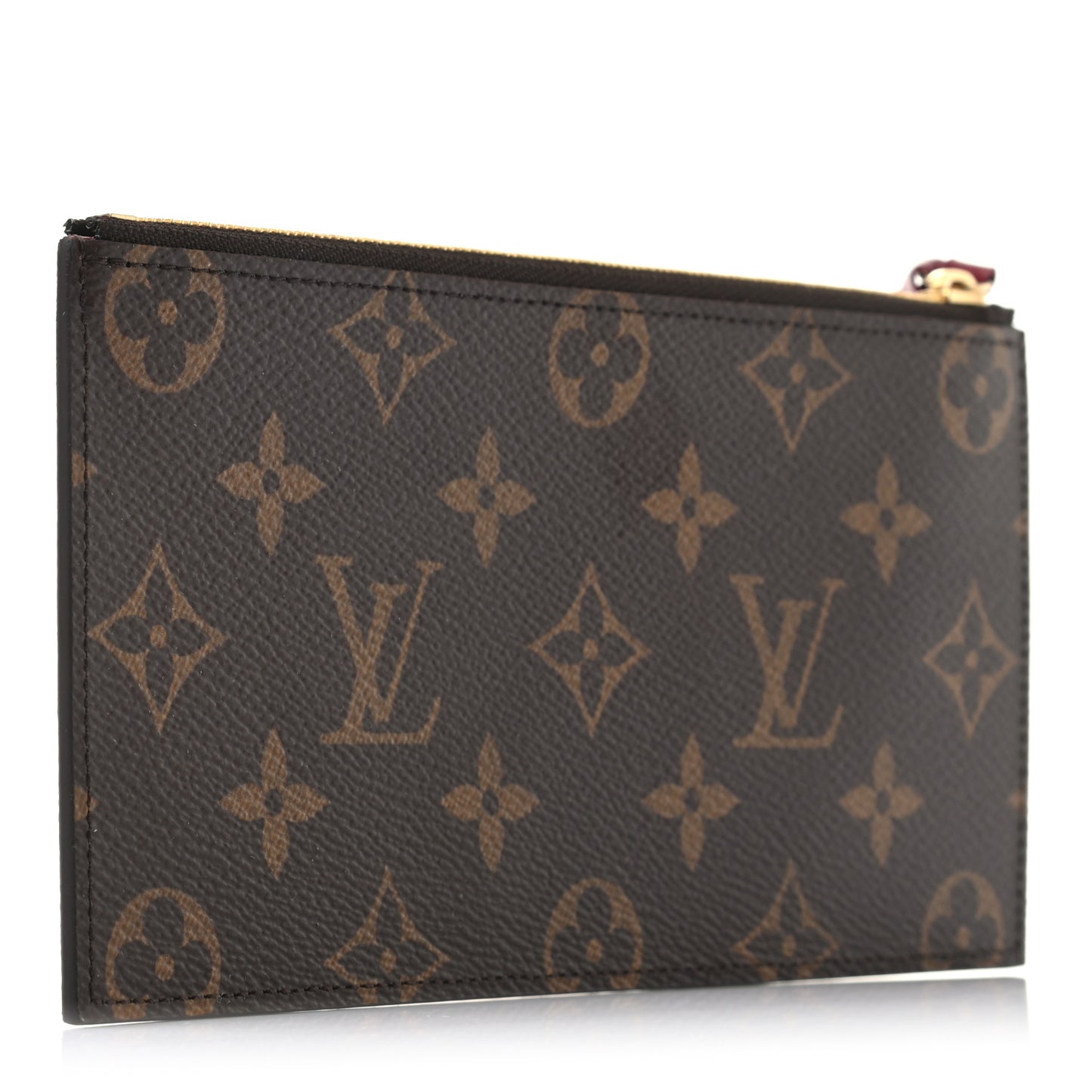 Monogram Felicie Chain Wallet Zippered Insert Fuchsia