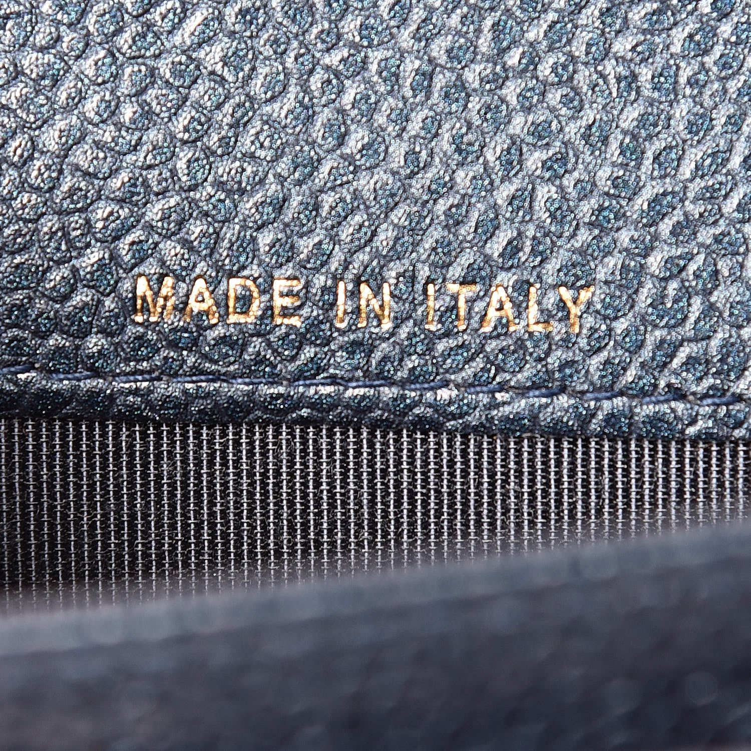 Chanel Metallic Caviar Quilted Flap Card Holder Dark Blue 7 of 8